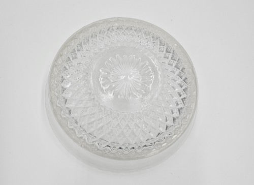 Pressed Clear Glass Bonbon Dish - 5½" diameter x 1½" high - Picture 3 of 3