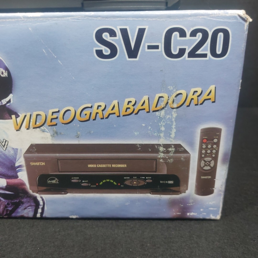 SAMTRON SV-C20 VHS VCR Player With Remote Control RCA Jacks Tested Works Great