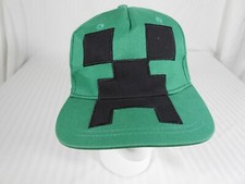 Youth Kid's Jinx 2018 Green Minecraft Creeper Snapback Hat. Style: 7613.