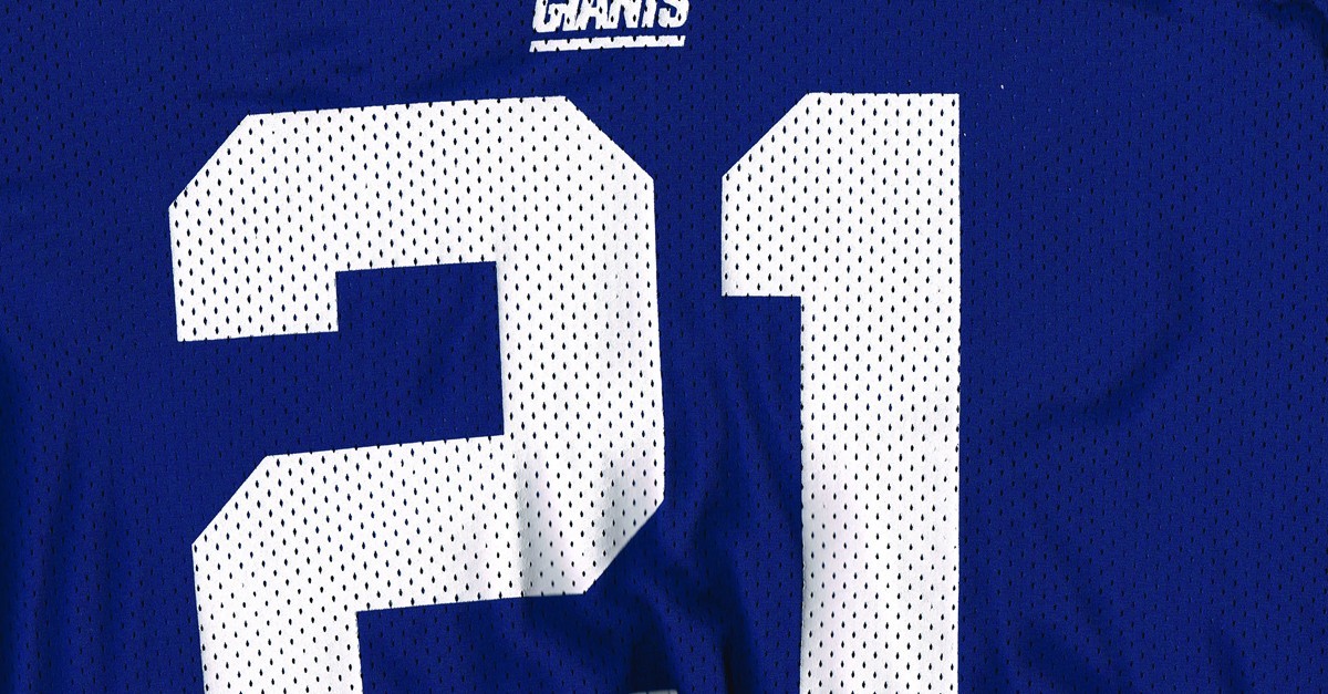 NFL Rebook Tiki Barber Giants Jersey – Santiagosports