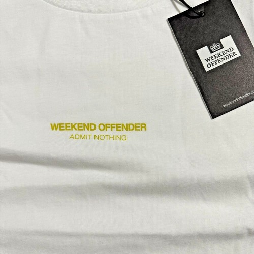 Weekend Offender New T-Shirt White XXL Casual UK Fashion Football British - Picture 6 of 10