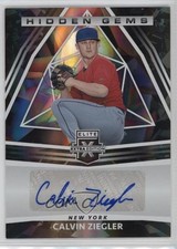 2022 Panini Elite Extra Edition Hidden Gems Black Calvin Ziegler Auto 0u66
