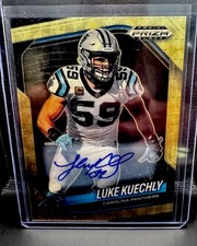Luke Kuechly 2025 Panini Prizm Black Gold Vinyl FOTL Auto 5/5 SSP Panthers HOF