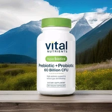 Prebiotic Probiotic Supplements for Digestive Health | 60 Billion CFU.B1,3