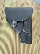 Holster étui cuir noir Police Gendarmerie Belge Étui Pistolet 7.65mm/9mm court