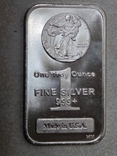 1oz Fine Silver Bar .999 Fine "Walking Liberty Emblem" #3