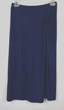 Anthropologie Maeve Knit Midi Skirt Womens XS Navy Blue Pencil Office Career