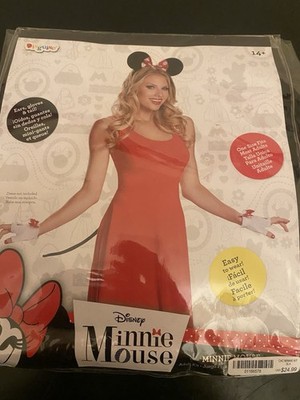 Minnie Mouse Costume Set One Size Fits All Brad New Never Used Age 14+