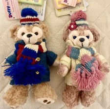 Disneyland Duffy ShellieMay Plush Key Chain New Christmas Winter Tokyo Japan F/S