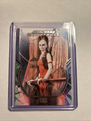 Star Wars Topps Masterwork 2022 Card Bounty Hunter Base Card BH-13 Aurra Sing