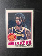 1977-78 Topps White Back Kareem Abdul-Jabbar #1 HOF