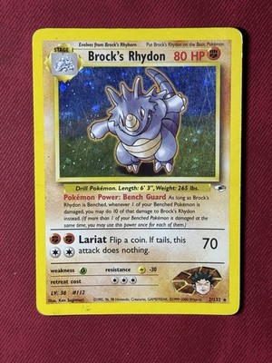 Brock's Rhydon (2/132) Set Gym Heroes Set | Pokemon Trading Card -English | LP