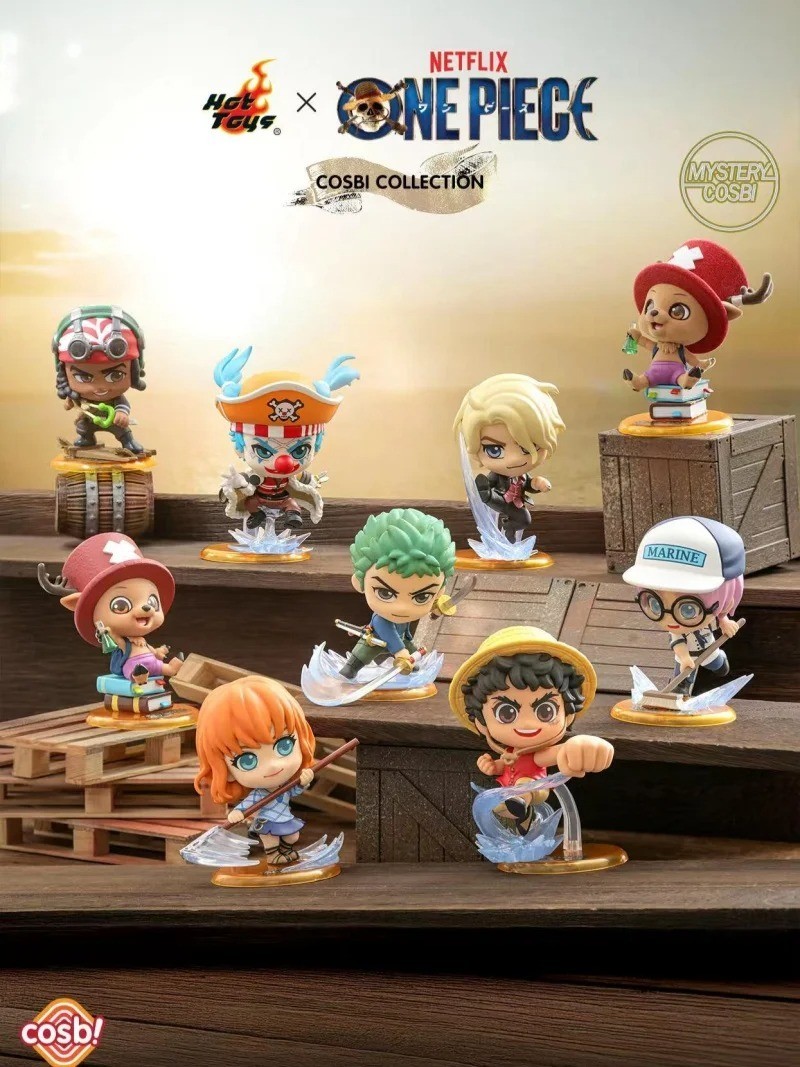Hot Toys One Piece Netflix Cosbi Blind Box Original Luffy Zoro Nami Sanji ✨