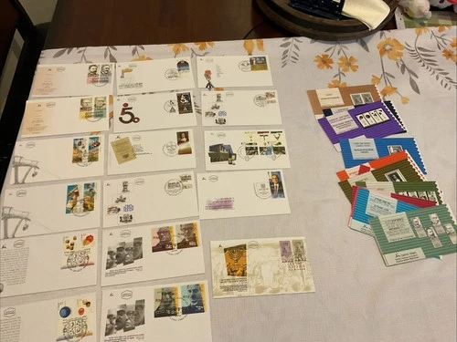 ISRAEL-(-2002-)-lot of 17-FDC'S of Israel Postal History & BULLETINS-# 96