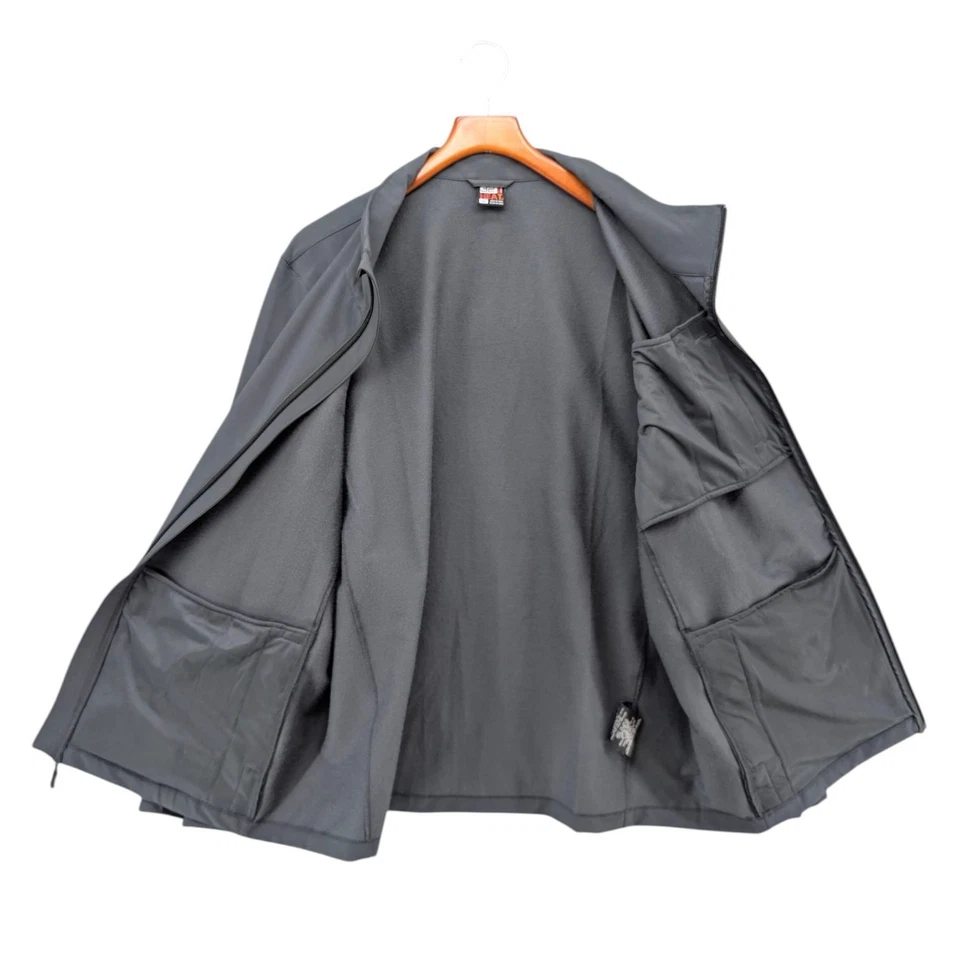 32 Degrees Heat Windbreaker Jacket Mens Grey Full Zip Pockets Stretch Size XXL - Image 3 of 4