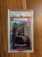 2017-18 Donruss Optic Pink Prizm #188 Donovan Mitchell RC Rookie /25 PSA 10