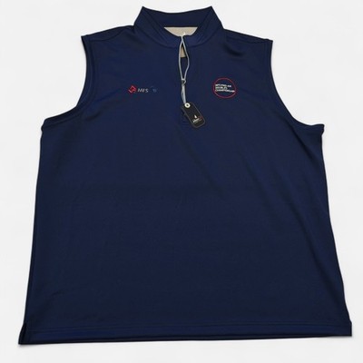 NWT Johnnie-O Performance Golf Vest XL Navy Blue MFS Pro-Am Doubles Championship