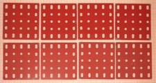 Märklin Metallbaukasten Spezialteile: 8 Rechteckplatten 5*5 Loch (11351)