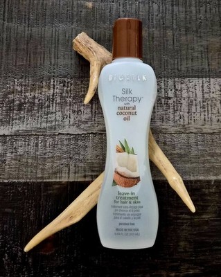 Biosilk Silk Therapy with Organic Coconut Oil Leave-In Hair Treatment 5.64oz NEW