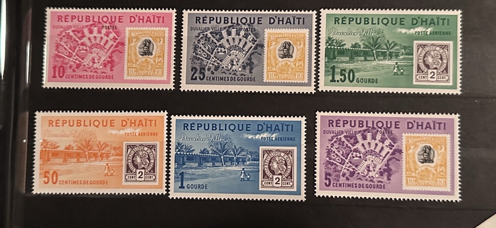 REPUBLIC OF HAITI 1960 STAMP SET MNH