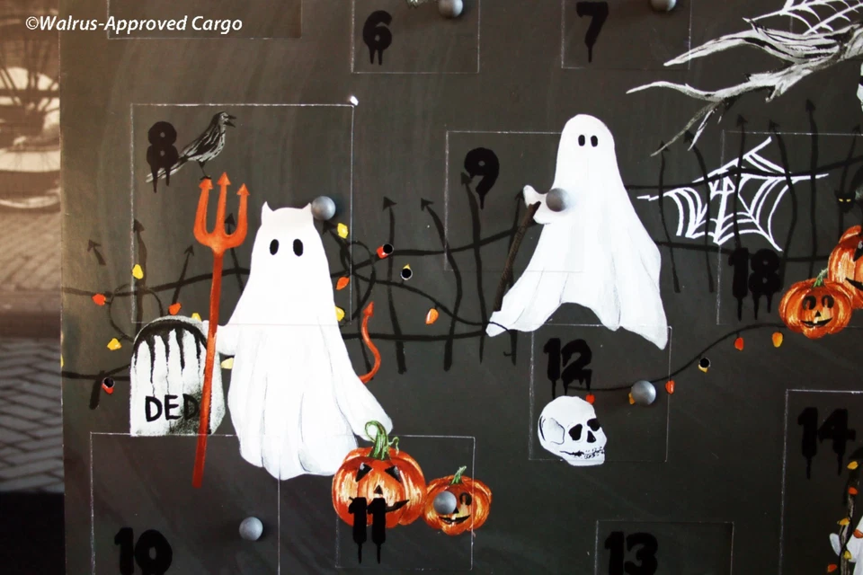 POTTERY BARN SCARY SQUAD HALLOWEEN COUNTDOWN CALENDAR -NIB- BOO-COO FUN FOR KIDS - Image 3 of 4
