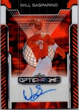 2025 Leaf Will Gasparino Optichrome Baseball Orange Auto /4