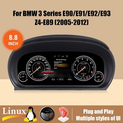 BMW 3 Series E90/E91/E92 Digital Instrument Cluster   10 Inch LCD Retrofit