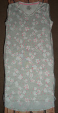 JOYSPUN GRAY FLORAL SLEEP SHIRT WOMENS SIZE SMALL 4-6 