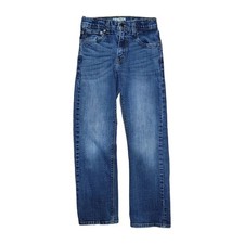 Levi Denizen Boys 14 Regular 218 Slim Straight Fit Dark Wash Jeans