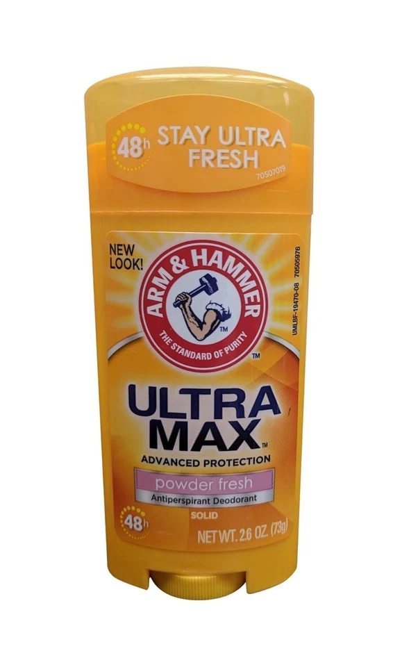 2-Pack Ultramax Antiperspirant - Vanilla & Musk Enhanced Baby Powder Fragrance - Image 4 of 4