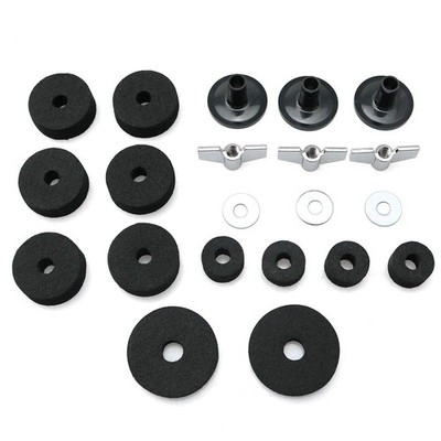 21PCS Cymbal Replacement Accessories Cymbal Felt Pads Hi-Hat Clutch Felt Hi H...