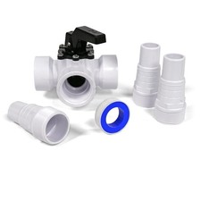 3-Wege-Ventil 1 1/2" IG + 3 Schlauchtüllen für Pool Sandfilter Schwimmbad SPA