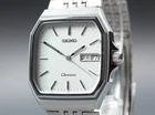 Vintage 1982 Seiko Chronos 5H23-5100 White Silver Kanji Quartz Men's Watch JAPAN