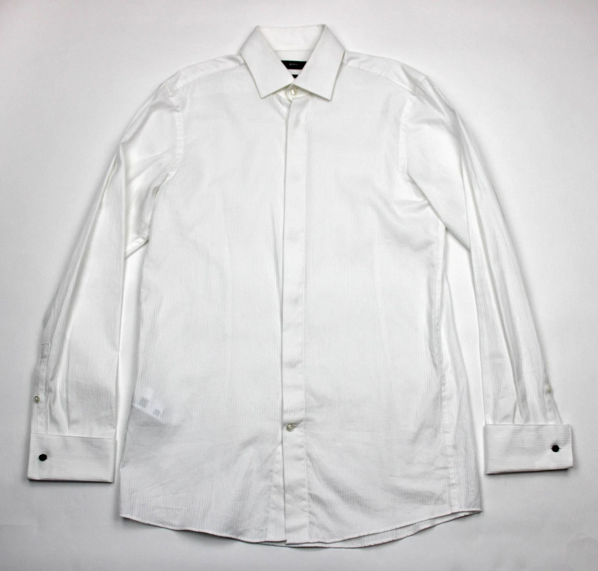 HUGO BOSS White Long Sleeve Dress Shirts for Men for sale | eBay