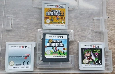 Nintendo Super Mario Bros game cartridge lot Inc mario kart 7, luigis mansion, - Image 1 of 2