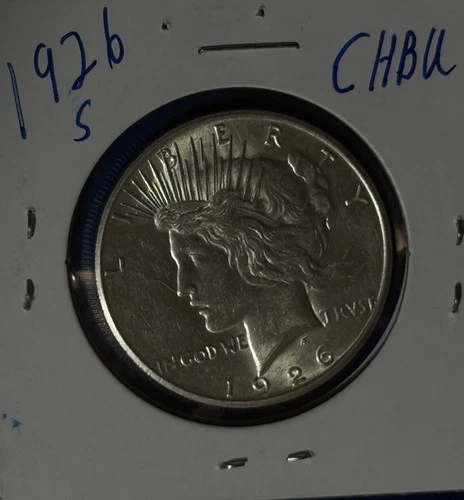1926-S Uncirculated  Peace Silver Dollar