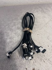 Lot of 5 ASUS 16" SATA Cables One Angle One Straight Locking Connectors