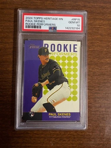 2024 Topps Heritage High Paul Skenes Rookie Performers RC #RP15 PSA 10 GEM MINT