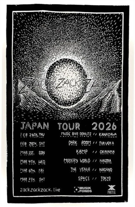Zack Zack Zack Japan Tour 2026 Poster