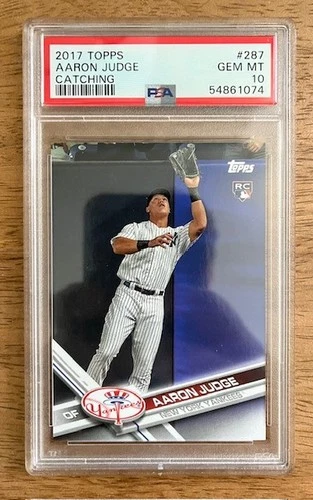 2017 Topps - Aaron Judge #287 Catching (RC) PSA 10