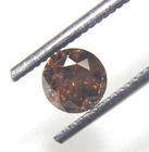 1.11Cts Natural Real Red Color Round Solitaire Diamond 6.27-6.29x4.20 MM