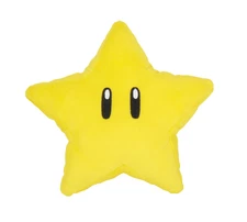 Little Buddy Super Mario Bros. 6''  Super Star Stuffed Animal Toy Plush Doll