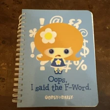 RARE! "OOPS, I said the F-Word." OOPSY DAISY, Notebook Diary Journal NEW (2002)