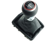 Schaltknauf perforiert Schaltmanschette p.f AUDI A4 S4 B8 A5 Naht Schwarz RR 6G