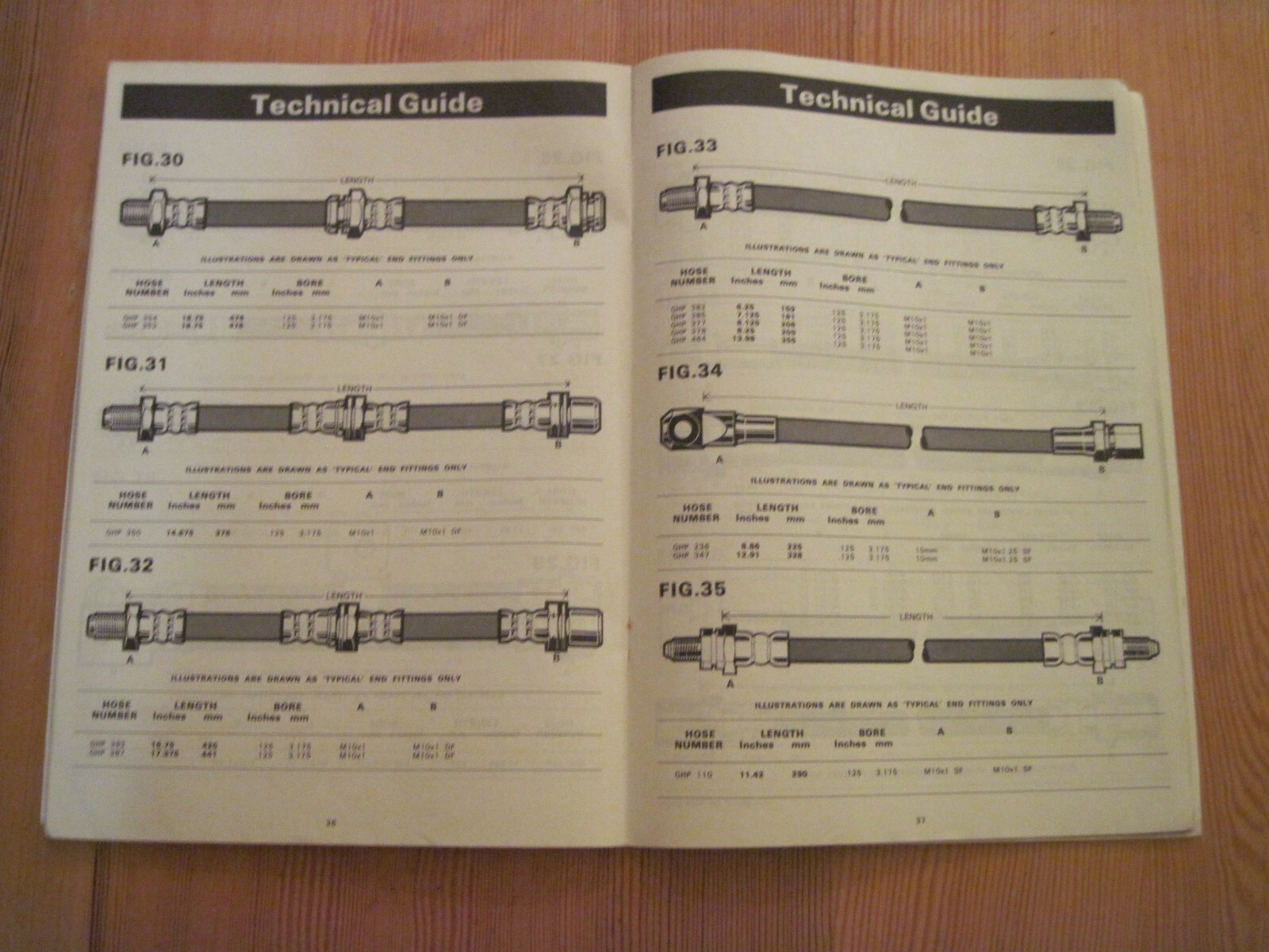 VINTAGE CLASSIC CAR PARTS GUIDE LUCAS GIRLING BRAKE & CLUTCH HOSE