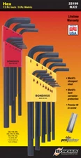 22pc Bondhus USA Double Pack Hex End L-Wrenches SAE & Metric Sizes #22199