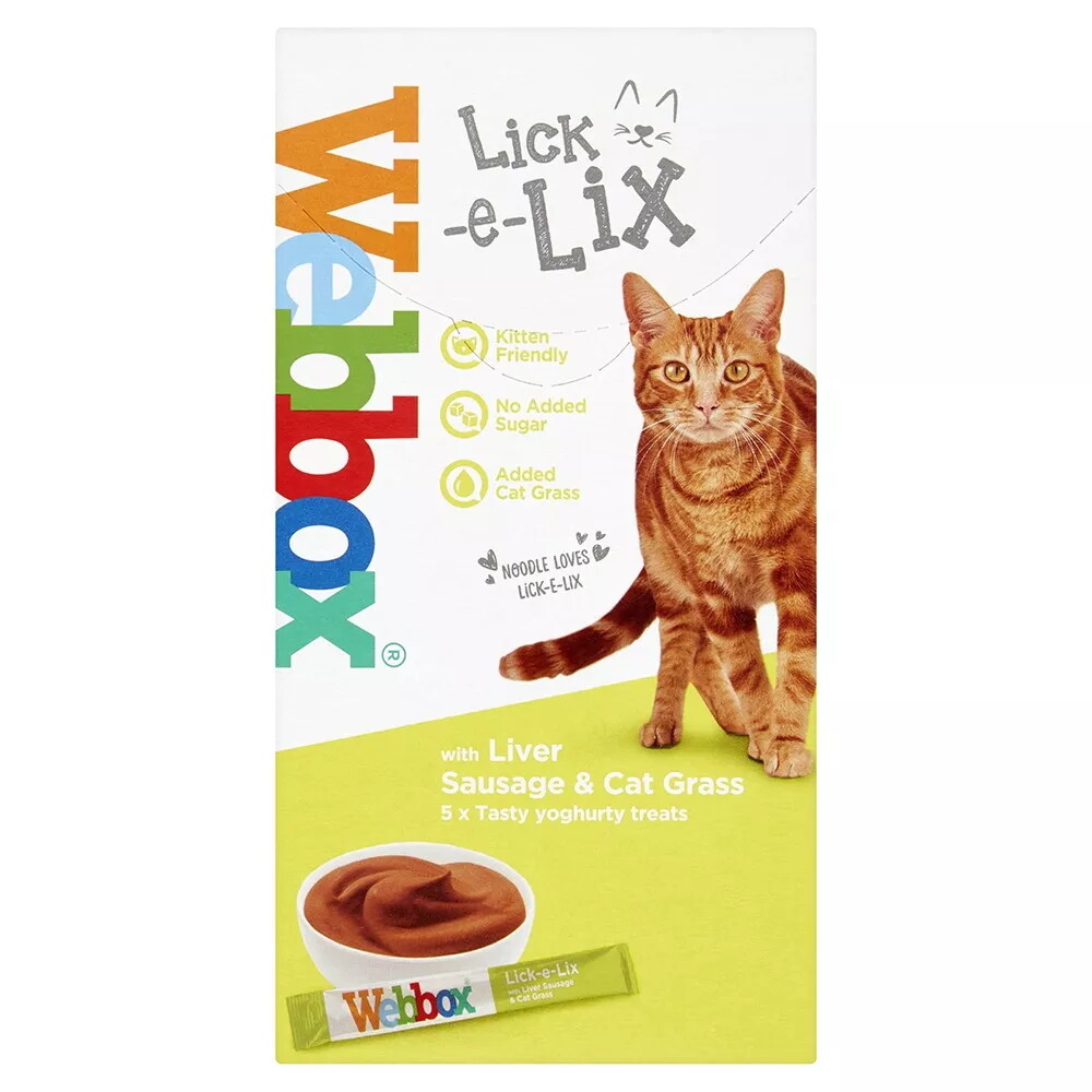 Webbox Cats Delight Lick E Lix Cream – Joghurt & Milch Snack Für Katzen (7 Stück)