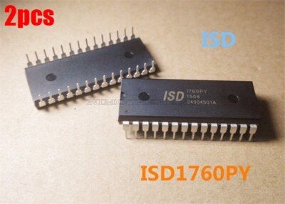 2Pcs ISD1760PY ISD1760 Isd 1760Py Voice Record Playback Dip New Ic xc