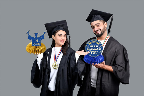 Graduation Centerpieces 2025 Blue and Gold Graduation Decorations Class of 2025 - Picture 7 of 12