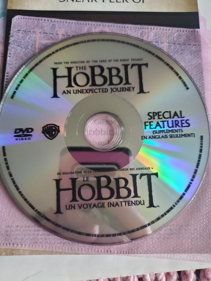 The Hobbit An Unexpected Journey Loose Disc DVD Warner Bros. - Image 3 of 4